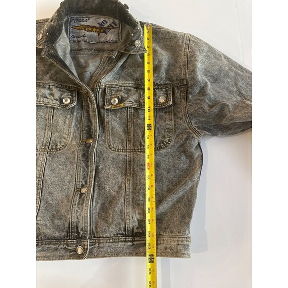Vintage Retro Jordache Denim Jacket Embellished W/Rhinestones & Button Accents M - Picture 12 of 14